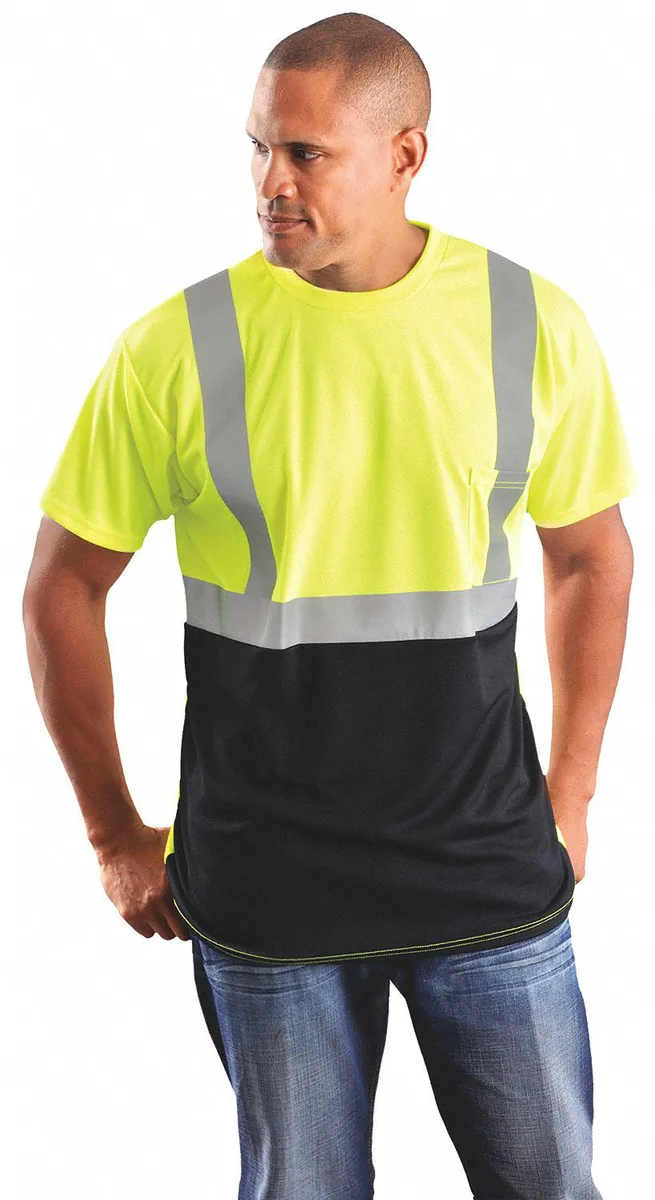 Occunomix Occunomix LUX-SSETPBK-YM Class 2 Yellow Short Sleeve T-Shirt M — product photo