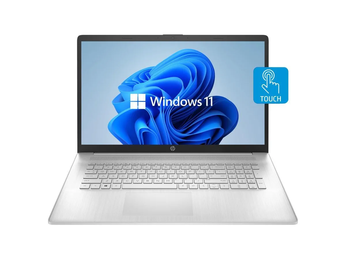 HP HP 2022 Laptop 17.3" HD+ Touchscreen Ryzen 5 5500U 16GB 512GB Silver — product photo
