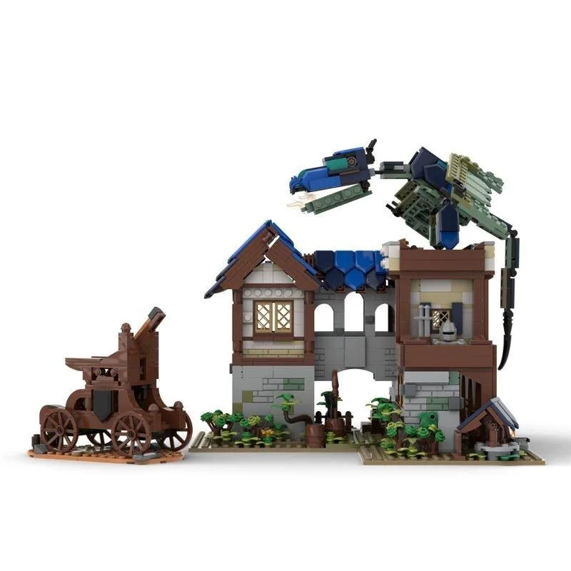ZITIANYOUBUILD ZITIANYOUBUILD MOC-75365 Medieval Dragon Attack 1427 Parts — product photo