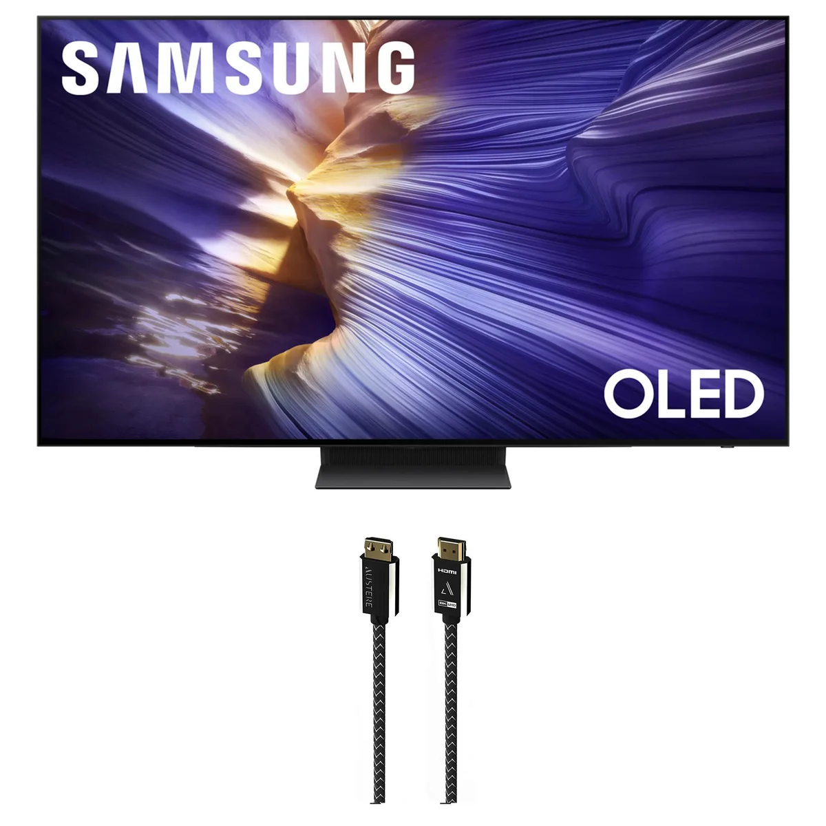 SAMSUNG SAMSUNG S90FA 65" 4K OLED Smart TV + Austere 2.5m 8K HDMI Cable (2025) — product photo