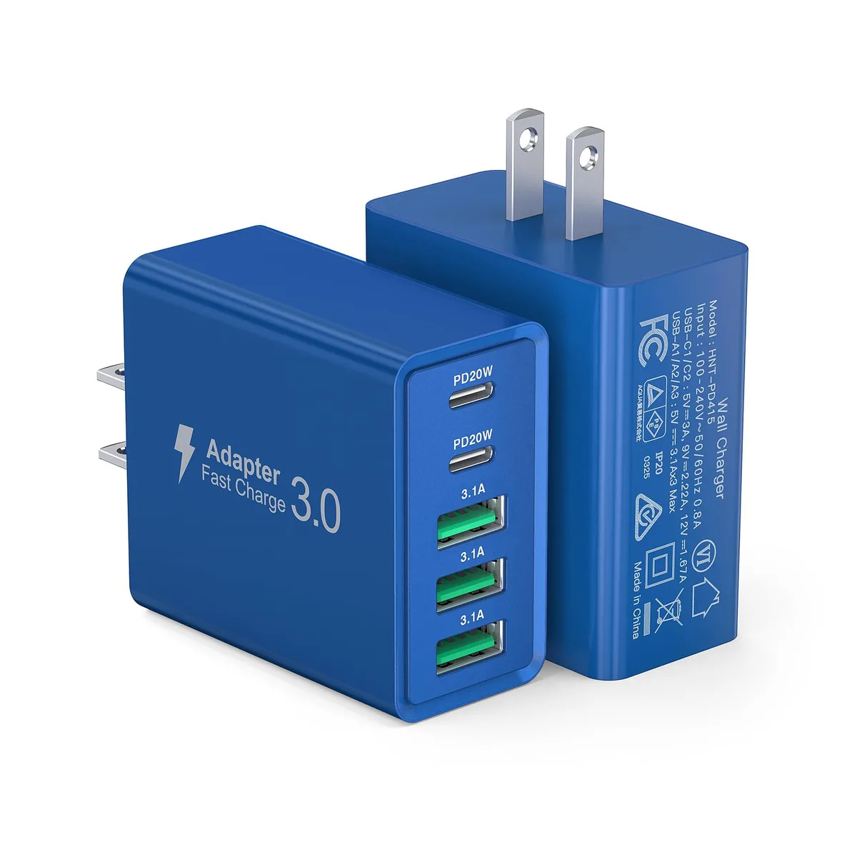  Dulums HNT-PD415 50W 5-Port USB Charger 2-Pack Dark Blue — product photo