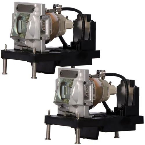 Two new DLP projector replacement lamps in plastic housing