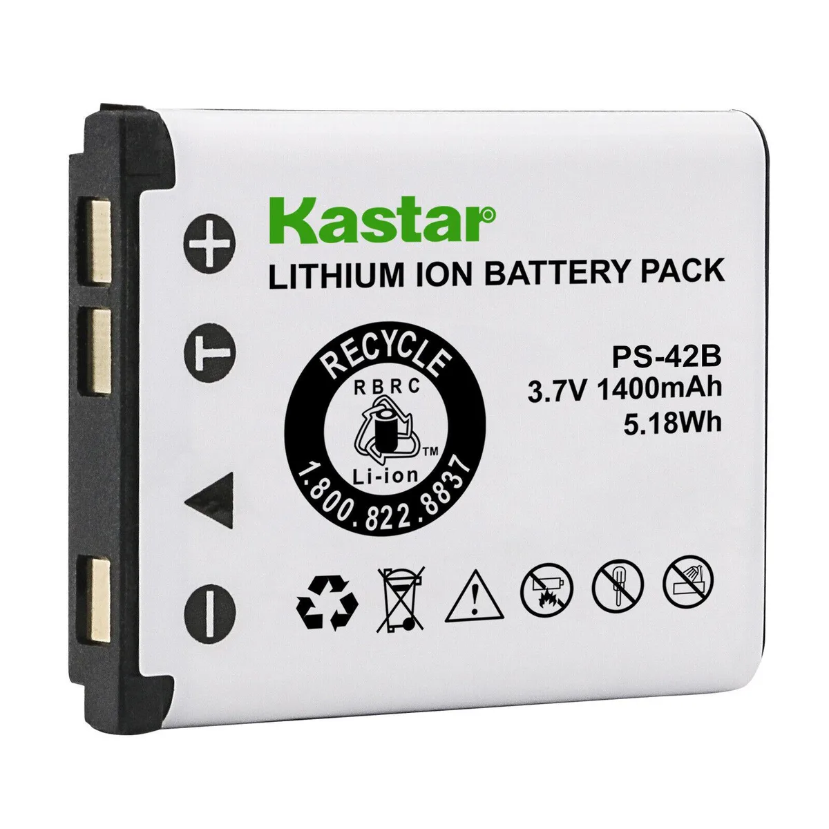Kastar Kastar LI-42B 1400mAh 3.7V Li-Ion Battery 1-Pack — product photo