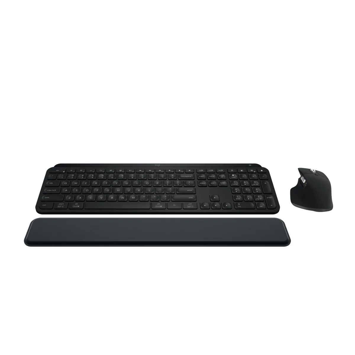 Logitech Logitech 920-012274 MX Keys S Combo keyboard with MX Master 3S mouse and palm rest, Black — product photo