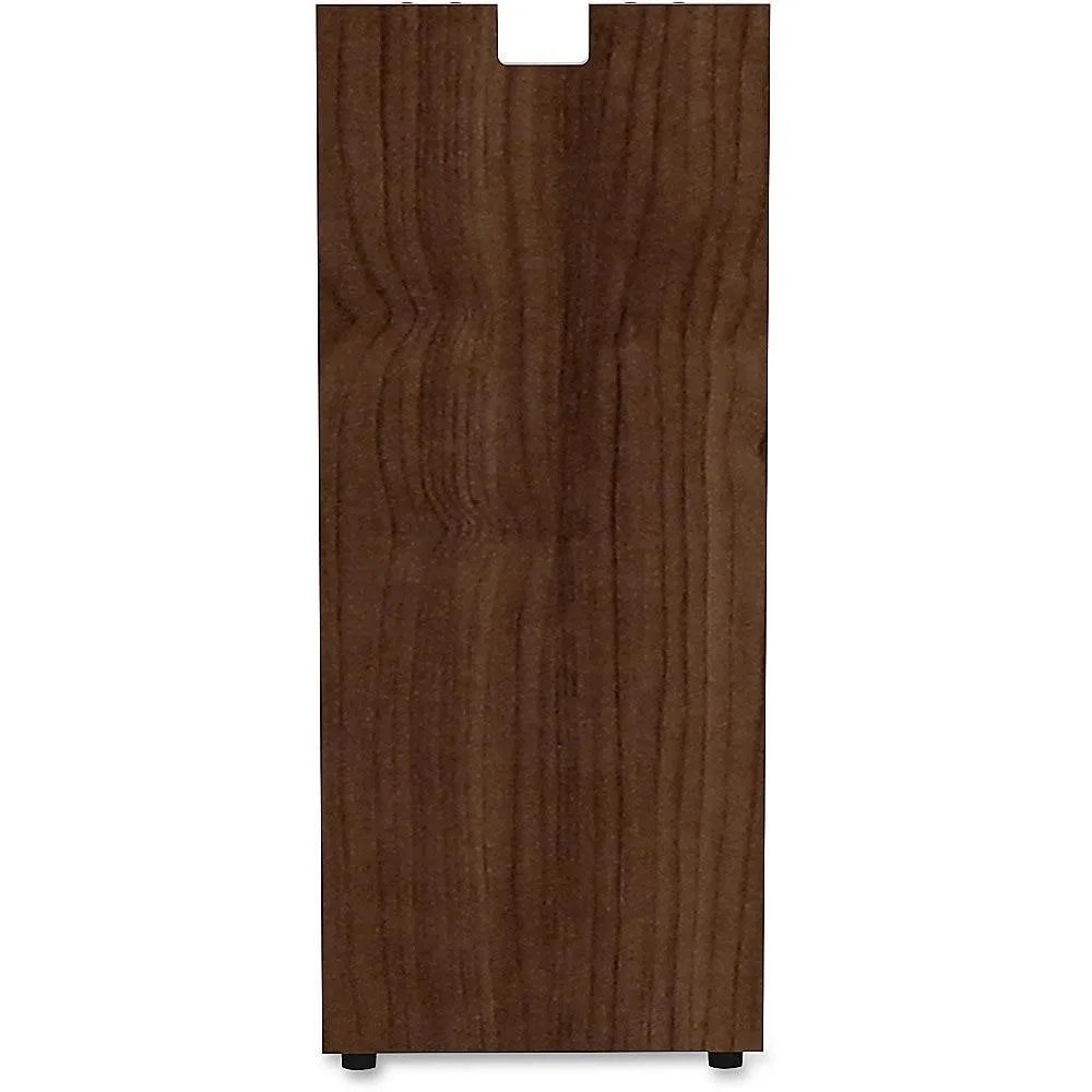 Lorell Lorell LLR34392 Credenza Leg 12x28 Walnut office furniture — product photo