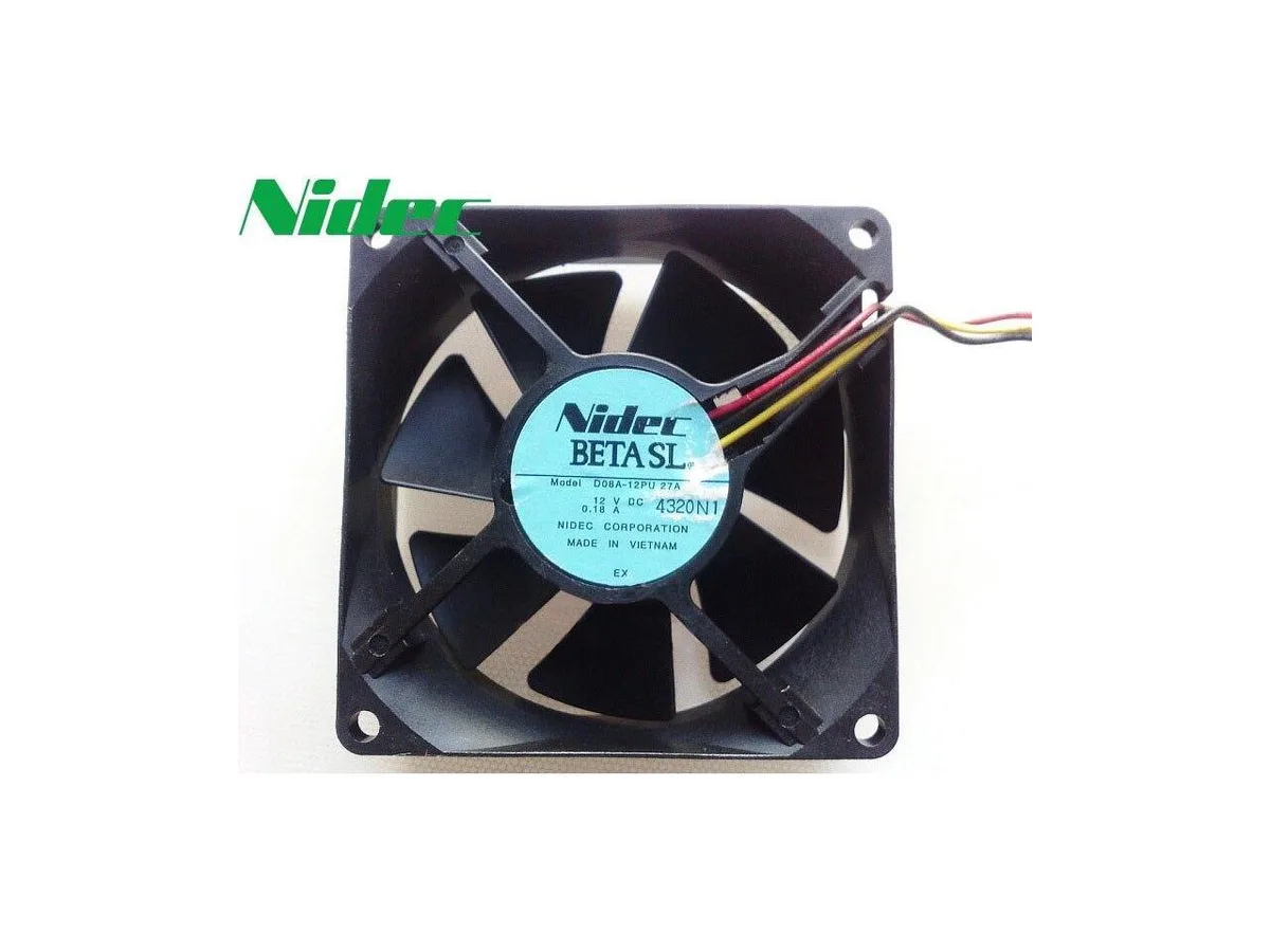 Fans Fans D08A-12PU 8025 80mm 12V 0.18A 3-wire case fan — product photo