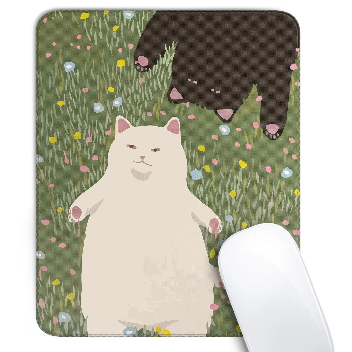  XSXXSC Funny Cats Square Mouse Pad 10.2x8.3 in — product photo
