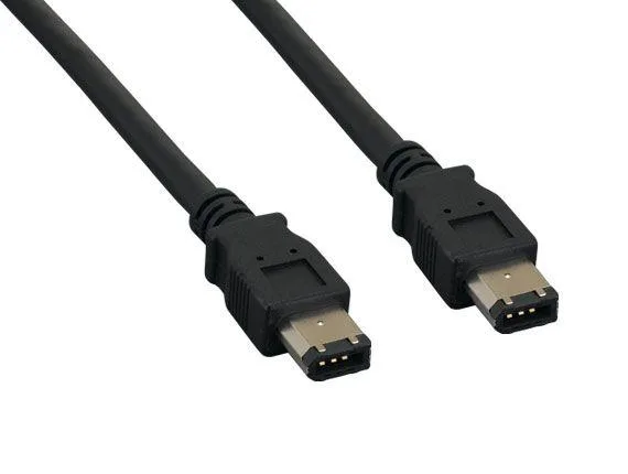 SANOXY SANOXY 10ft IEEE 1394a FireWire 400 6-pin to 6-pin Black firewire (ieee 1394) cable — product photo