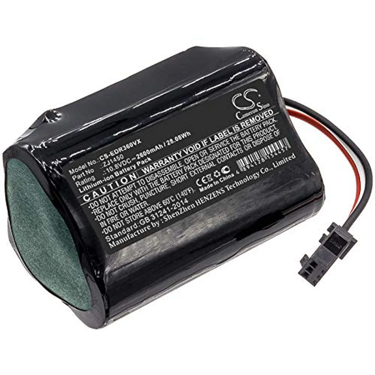  Cameron Sino Battery for Ecovacs DA60-Darfon ZJ1450 2600mAh 28.08Wh — product photo
