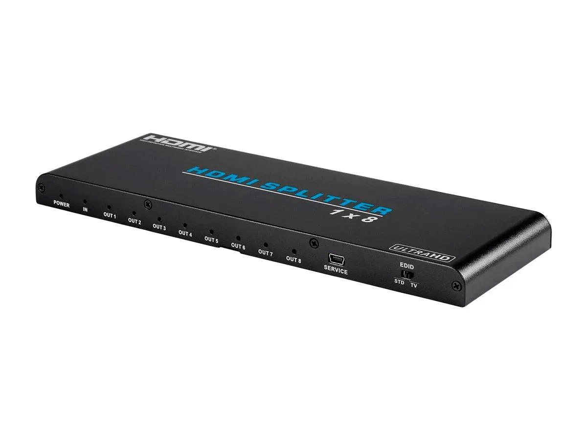 Monoprice Inc. Monoprice Blackbird 4K Pro 1x8 HDMI Splitter 115260 — product photo