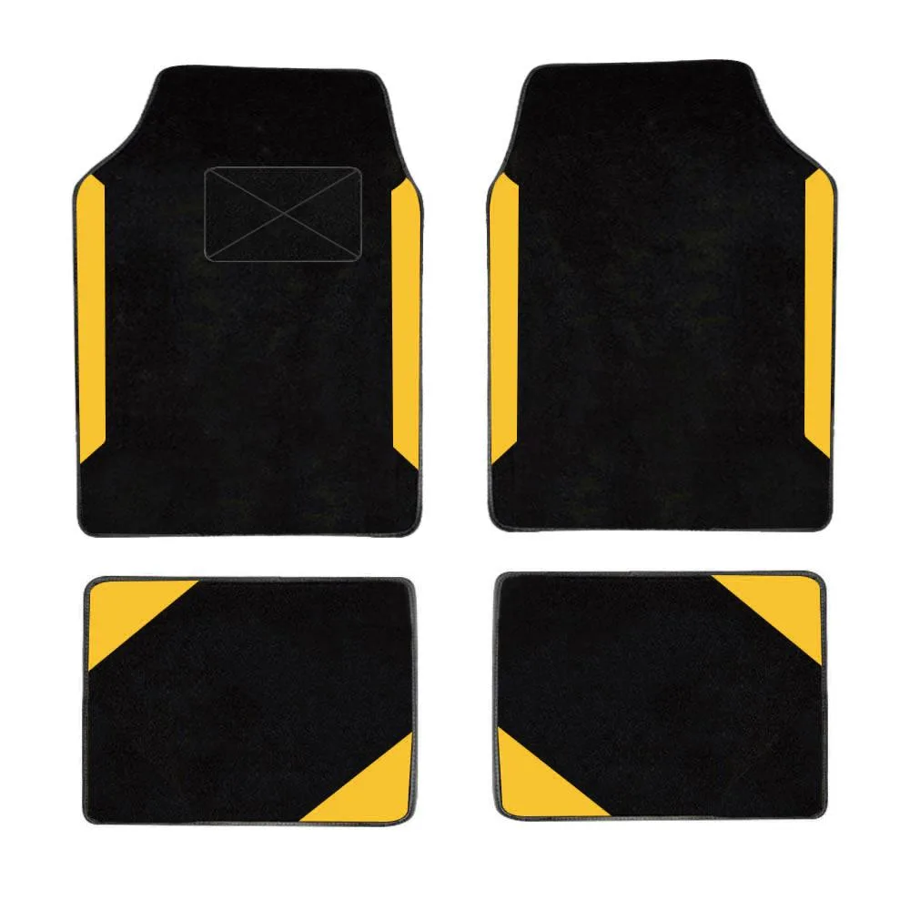 CJSolvesIt! CJSolvesIt! Universal Fit Car Floor Mats Set of 4 Yellow — product photo