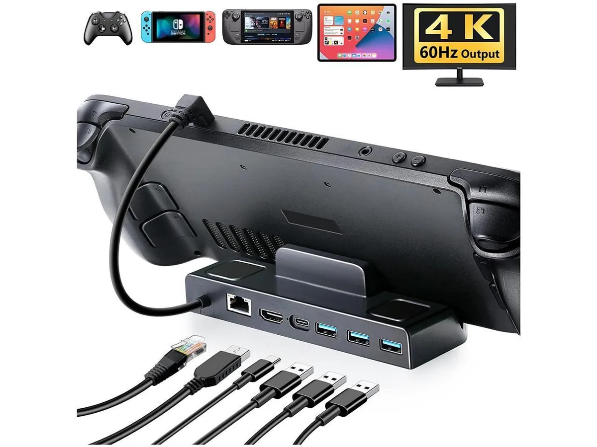 BONAEVER BONAEVER Protection Case for Steam Deck Dock 4K 60Hz 100W 1000Mbps — product photo