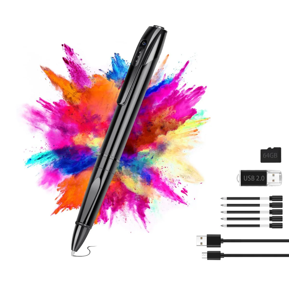 ClearOne J007 1080P USB 3.0 Pen Camera 64GB 150min — product photo