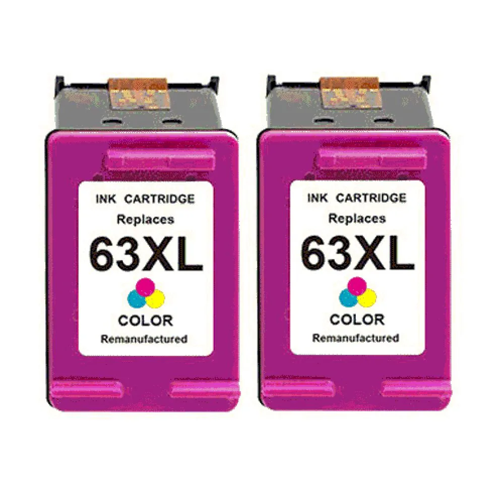 Ninestar Technology Ninestar Technology F6U63AN 2 Pack High-Yield Black Tri-Color Ink Cartridges — product photo