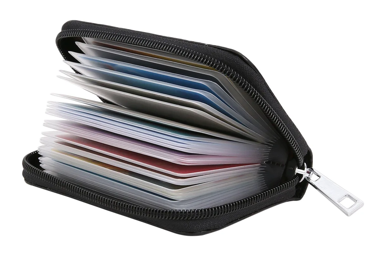  Easyoulife El013 Wallet 26 Card Slots Black 4.72*3.15*0.7 — product photo