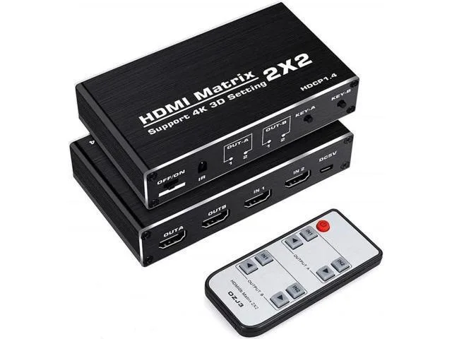 LORDWORLD LORDWORLD 4K@60Hz 2×2 HDMI Matrix KVM Switch OZJ3 — product photo