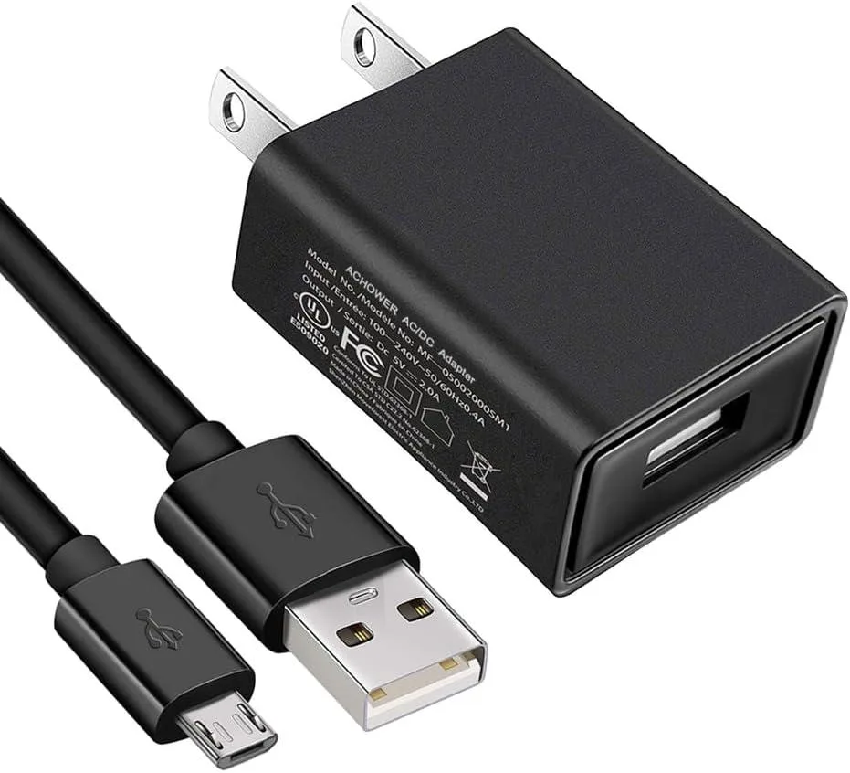 ONITOON ONITOON PS10I050K2000UU. Micro USB Wall Charger 5.0V 2.0A 5ft Cable — product photo