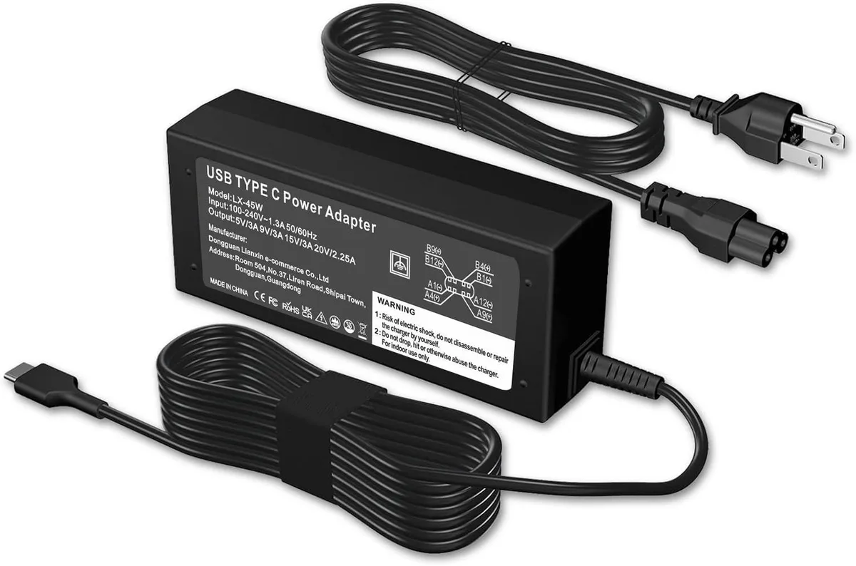 DELL LX-45W USB-C 45W AC Adapter — product photo