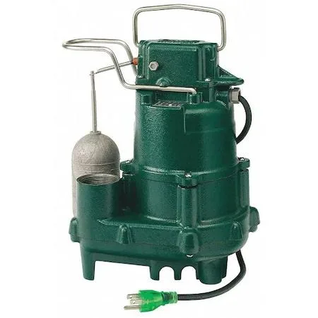 Zoeller cast iron submersible sump pump with vertical float switch