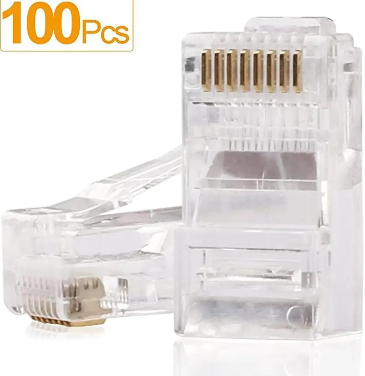 Vszerda Vszerda RJ45 Connectors Cat6 Cat5e Cat5 100Pcs network ethernet cable — product photo