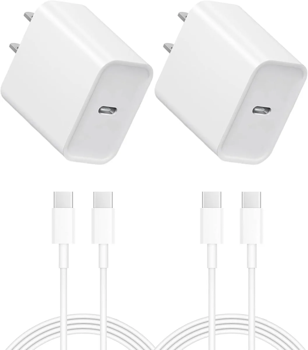ONITOON ONITOON 20W USB-C Wall Charger with 2 Cables for iPhone 15 16 17 — product photo