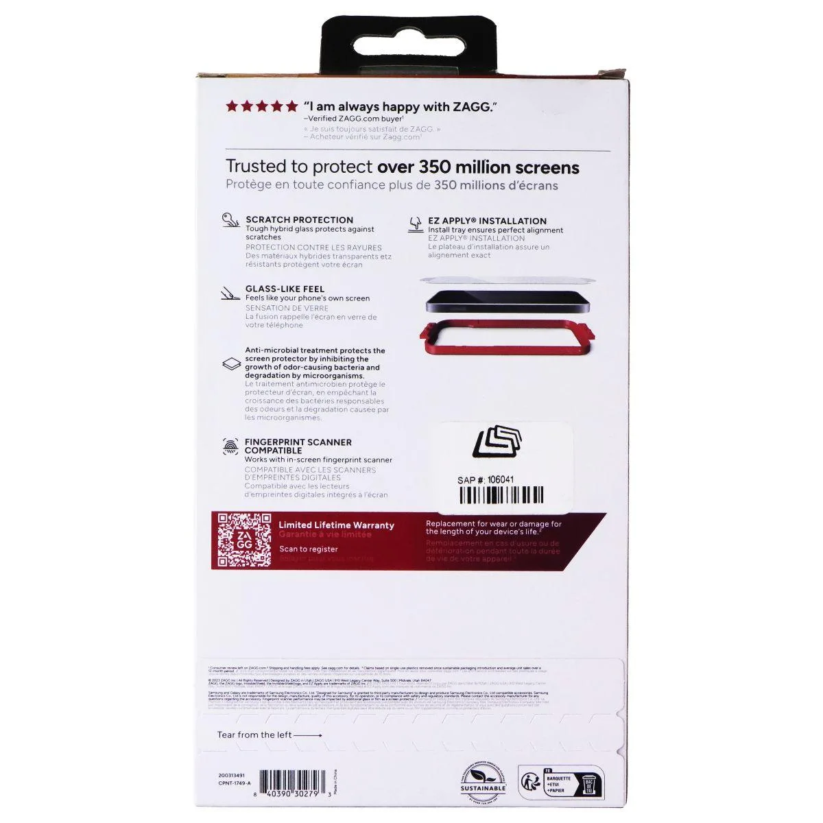 ZAGG ZAGG Invisible Shield Fusion Screen Protector Samsung Galaxy S24 Ultra Clear — product photo