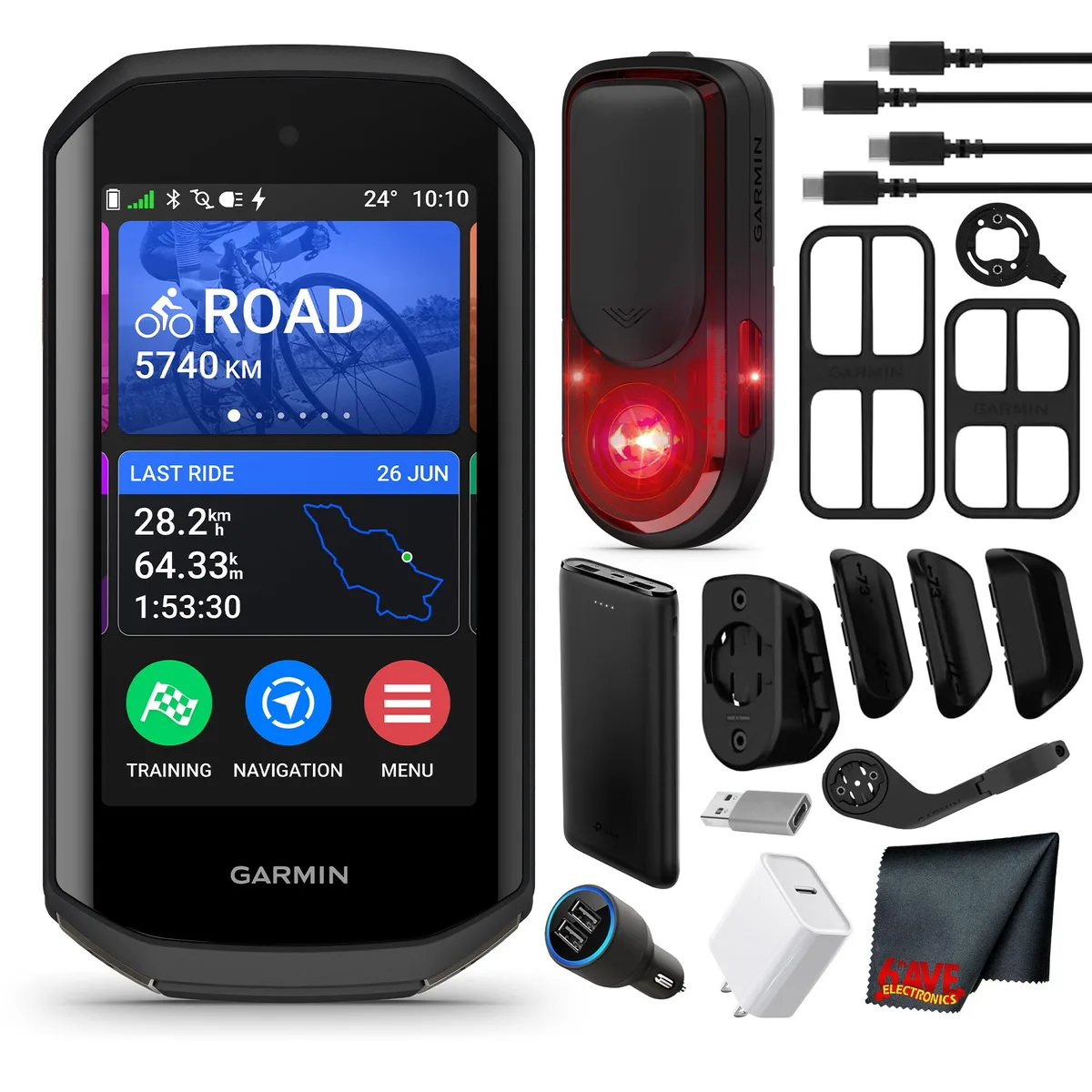 Garmin Garmin Varia RearVue 820 Radar Tail Light + Edge 1050 GPS Navigation — product photo