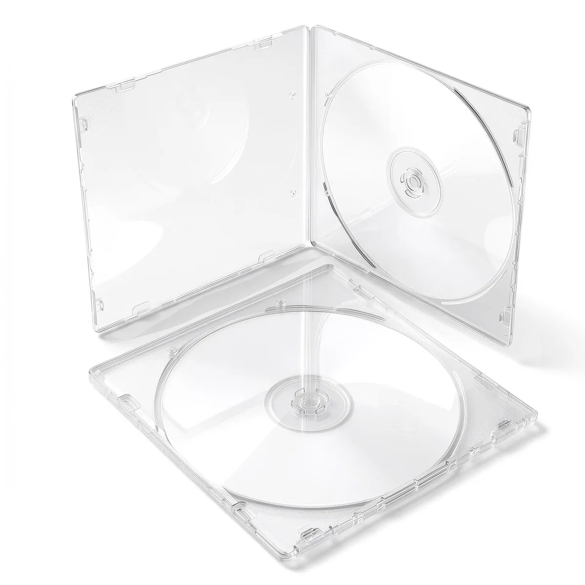  Sorcristy 5 Pack CD DVD Blu-Ray Clear Slim Jewel Cases 5.2 mm — product photo