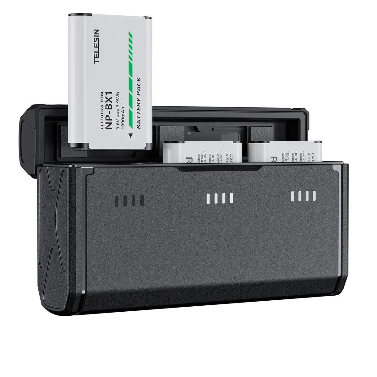  TELESIN NP-BX1 Battery Charger Kit 2 Pack 1090mAh — product photo
