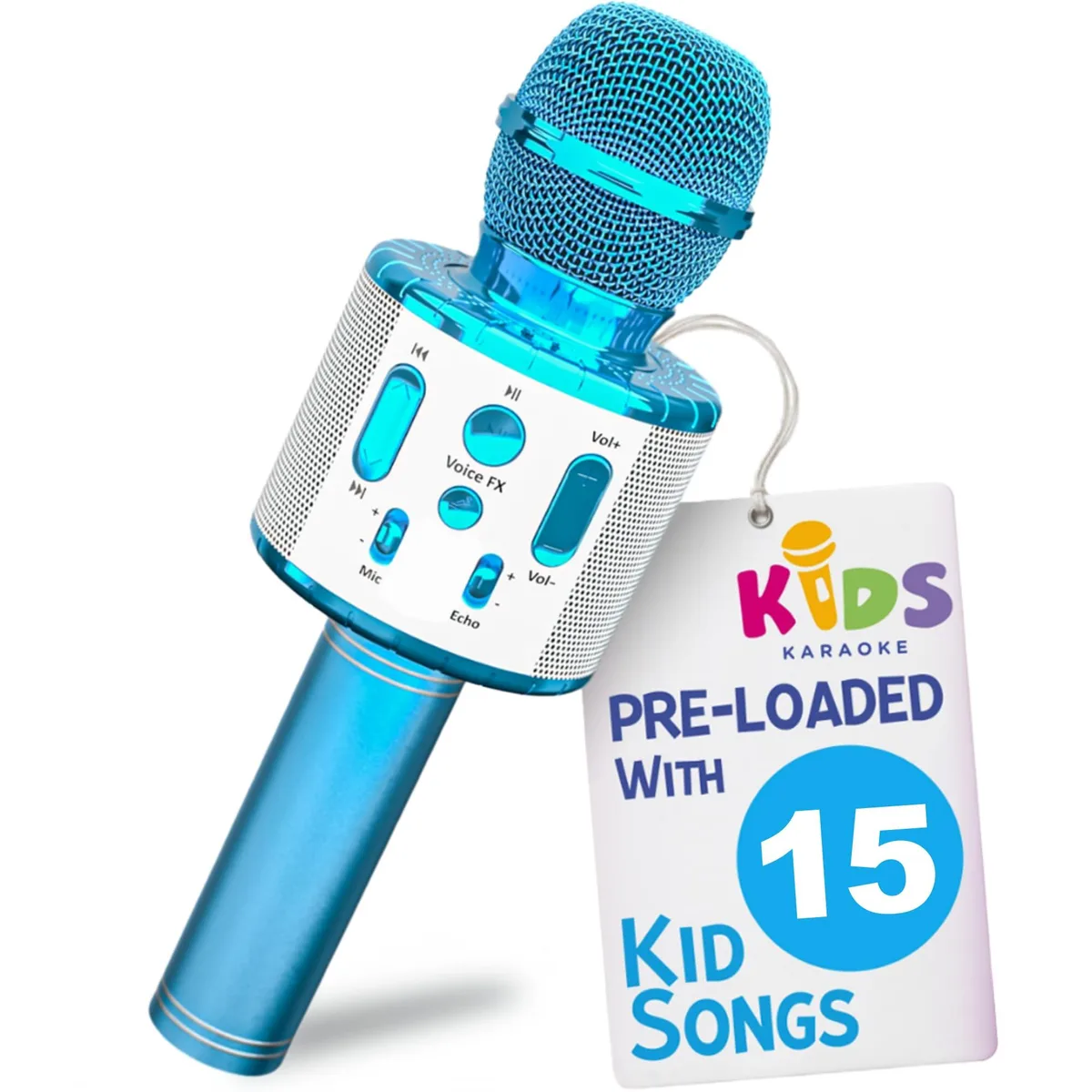 Kids Karaoke Microphone Bluetooth Pre-Loaded Songs Electronics for Kids — product photo