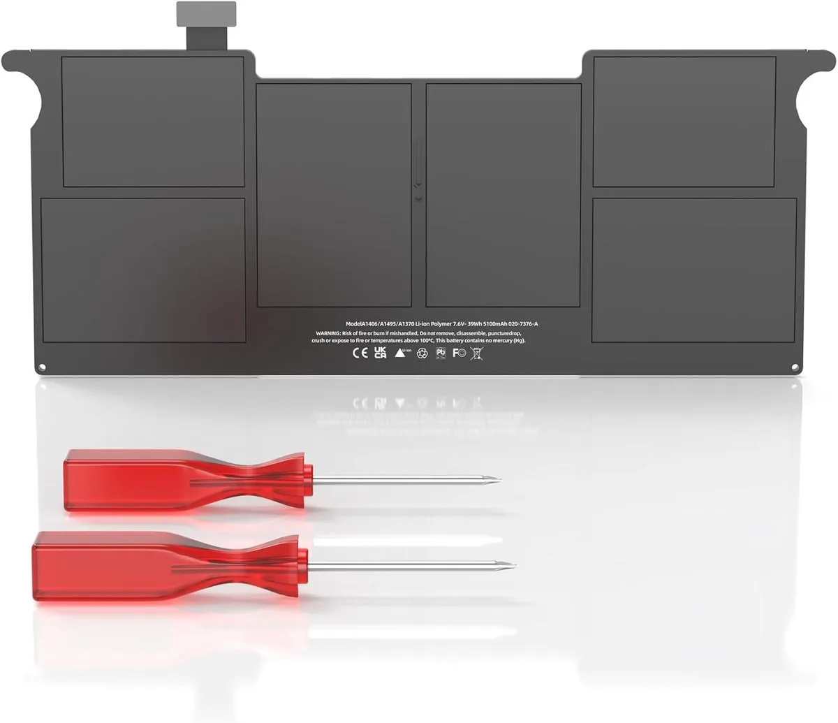 PISKEKAT PISKEKAT A1465 35Wh 7.6V MacBook Air 11 inch laptop battery — product photo