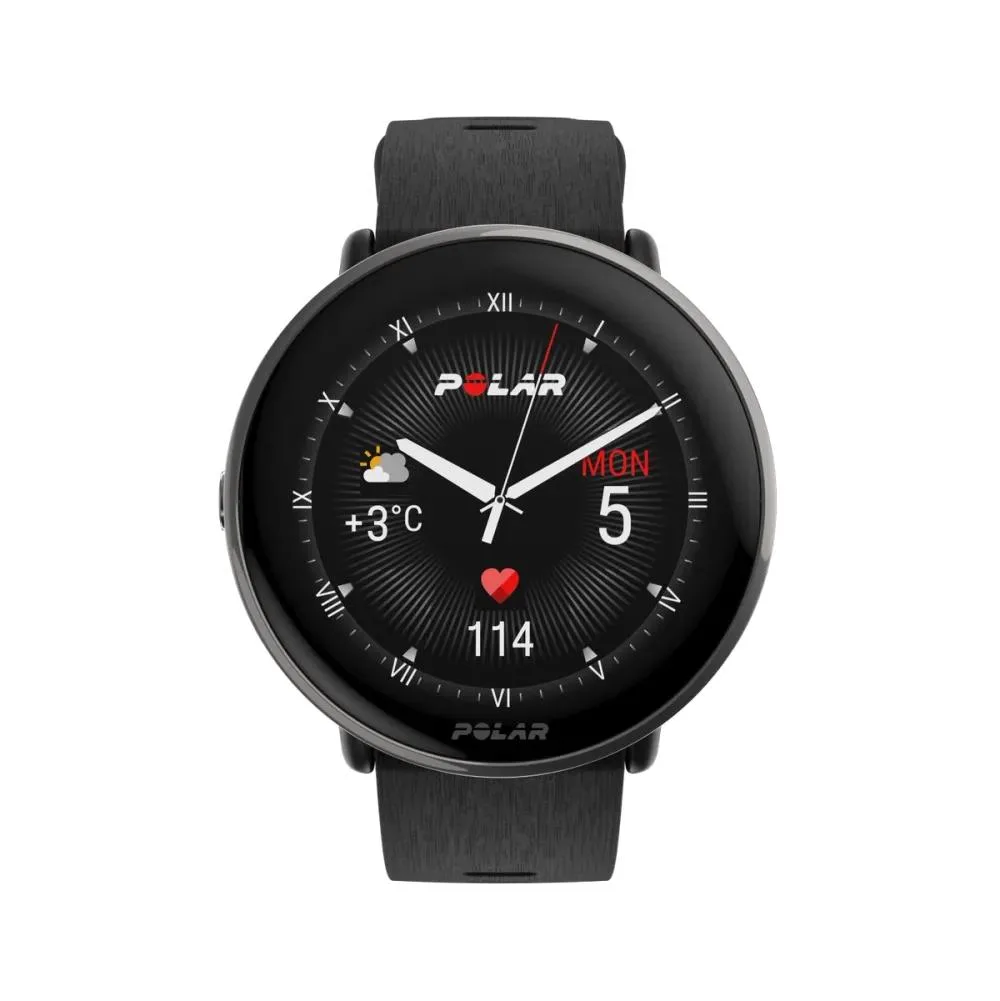 Polar Polar Ignite 3 Titanium GPS Smartwatch Black Silicone 0.79 band 30m water-resistant — product photo