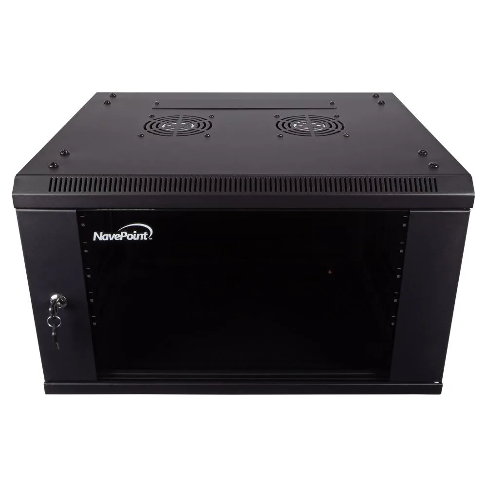 NavePoint NavePoint 6U Wallmount Server Rack 450mm Depth 130lb Capacity — product photo