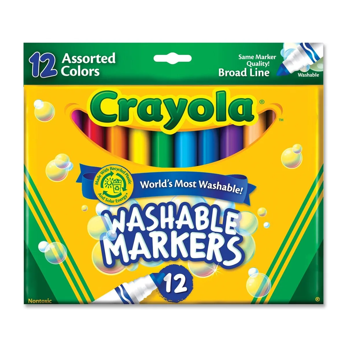 Crayola Crayola 587812 Washable Markers Broad Point 12 Set — product photo