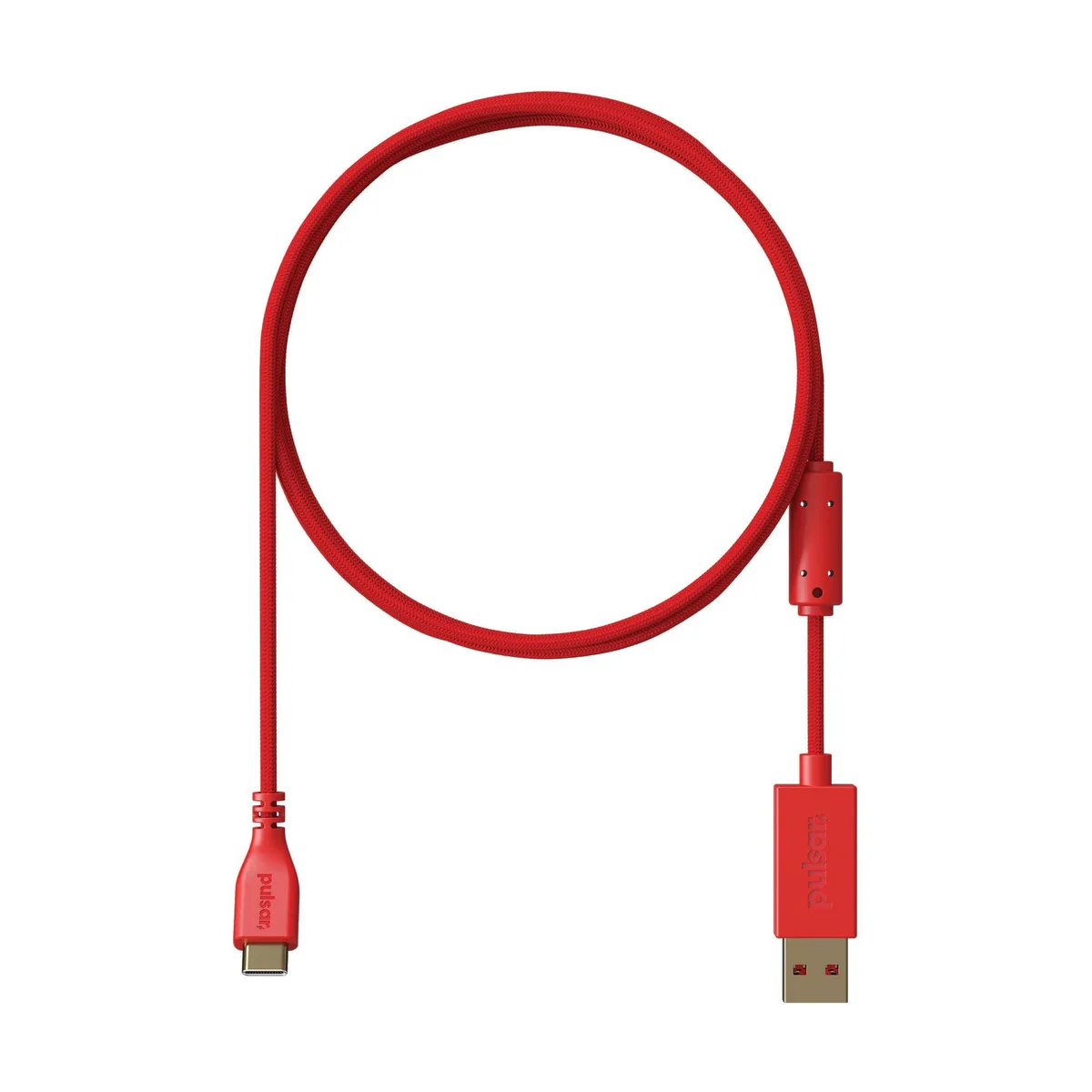 No Sew No Sew Superflex Paracord Bent USB-C Cable 1.8m Red — product photo