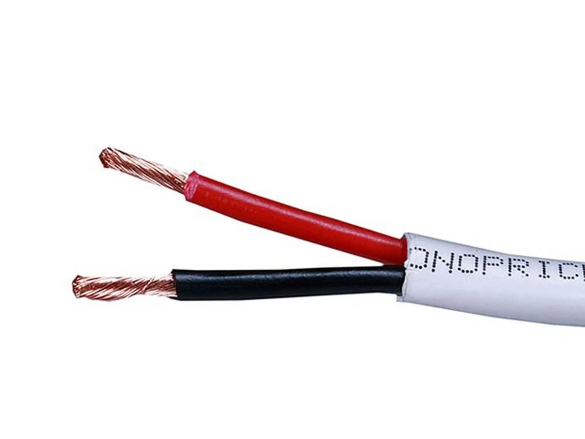 Monoprice Inc. Monoprice 116075 speaker wire 18AWG 2-conductor 1000ft white — product photo