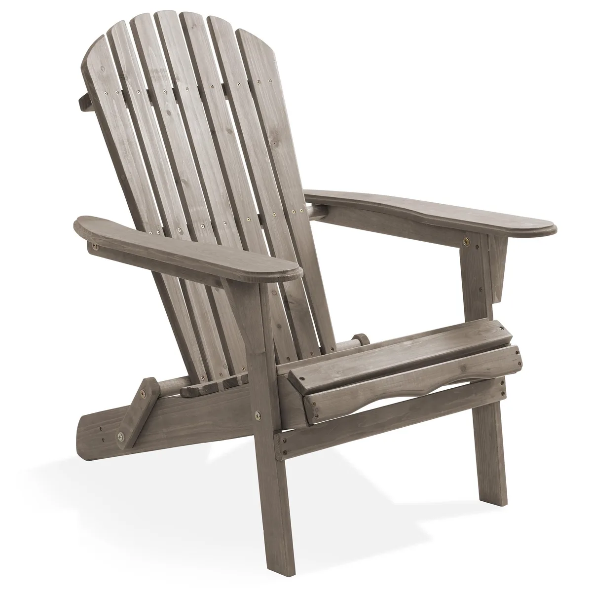 Casafield Casafield Folding Adirondack Chair Cedar Wood Grey — product photo