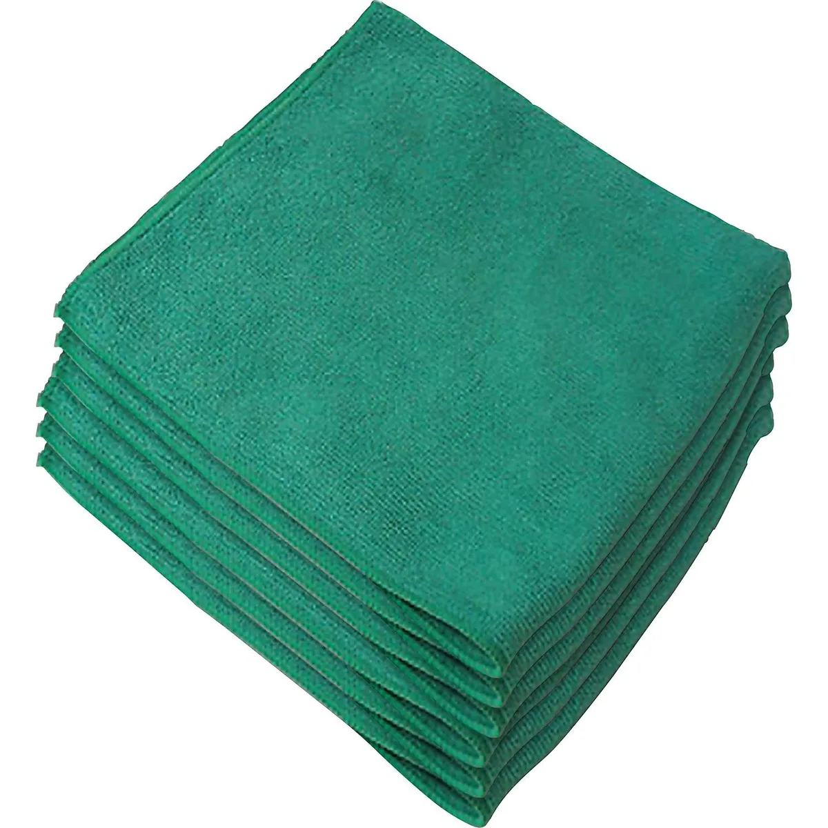Genuine Joe Genuine Joe Microfiber Cloth Green 16"x16" 1 Dozen 39505 — product photo