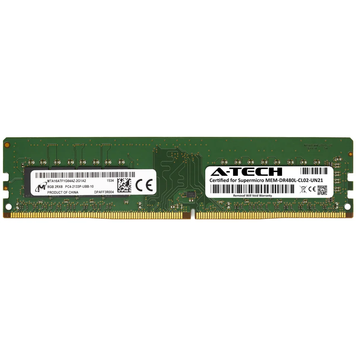 A-Tech A-Tech Supermicro Certified 8GB DDR4 2133MHz Desktop RAM — product photo