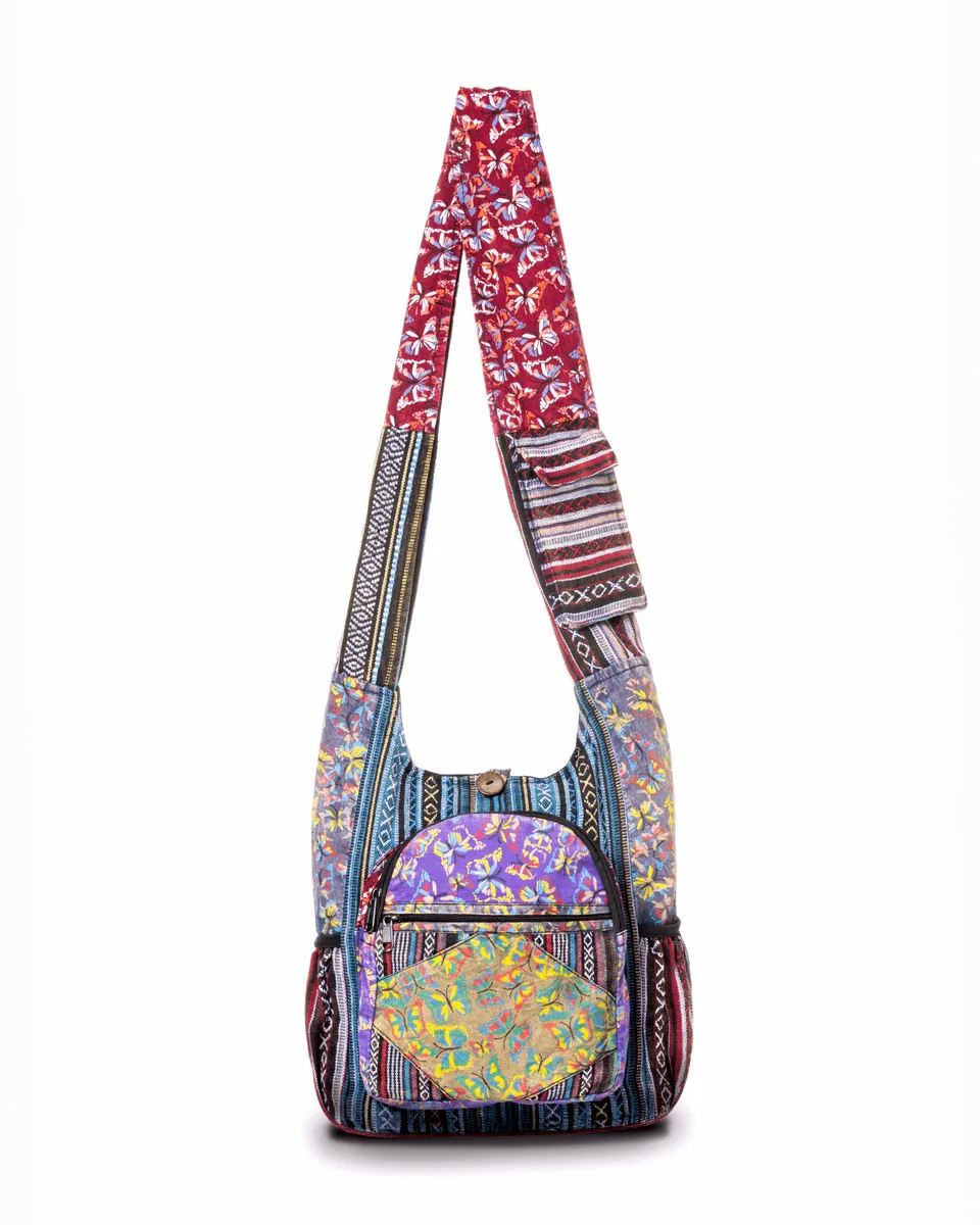 Jupiter Gear Home Jupiter Gear Home Butterfly Design Hobo Bag KC-690-HBP .75lbs 100% Cotton — product photo