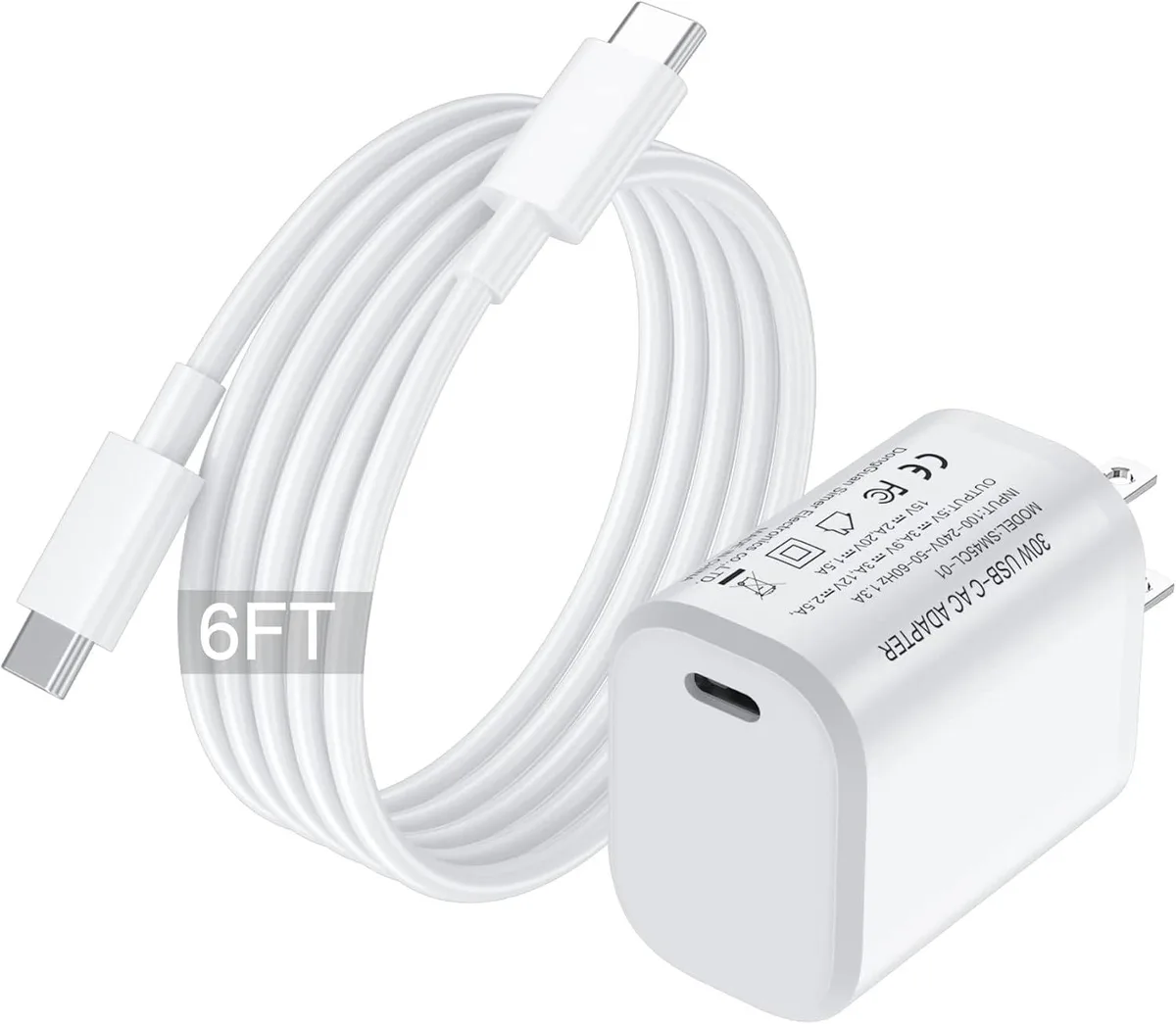 PISKEKAT PISKEKAT 30W USB-C Charger Kit with 6ft Cable — product photo