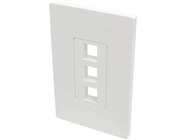 Tripp Lite Tripp Lite N080-103 3-Port Keystone Wall Plate Connector — product photo
