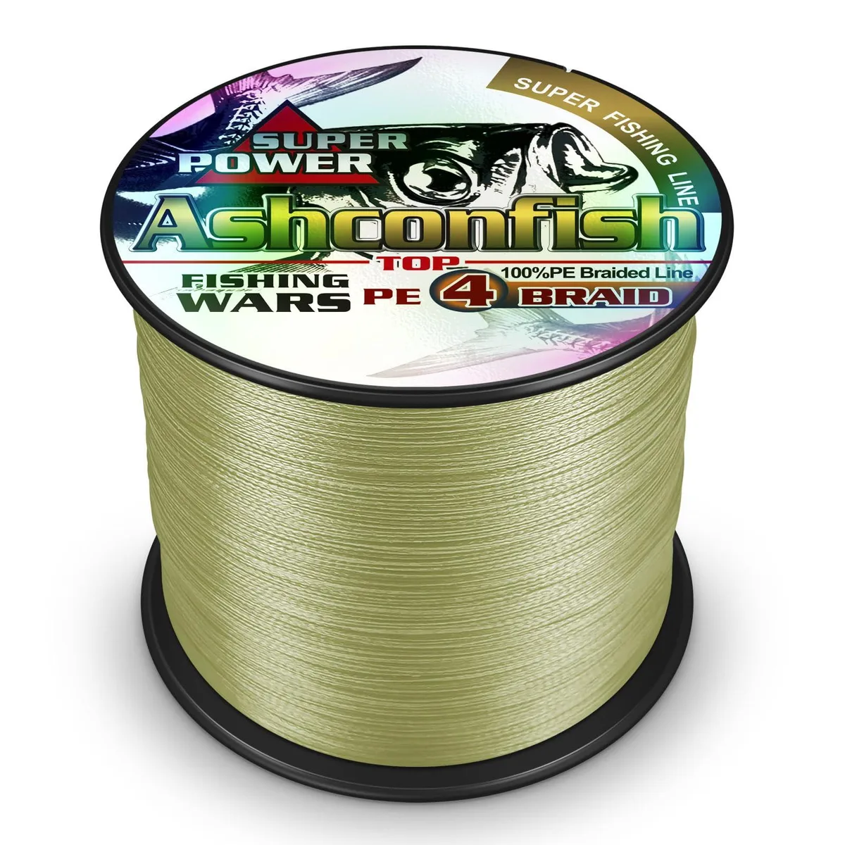  Ashconfish Braided Fishing Line 30LB 109Yds Army Green — product photo