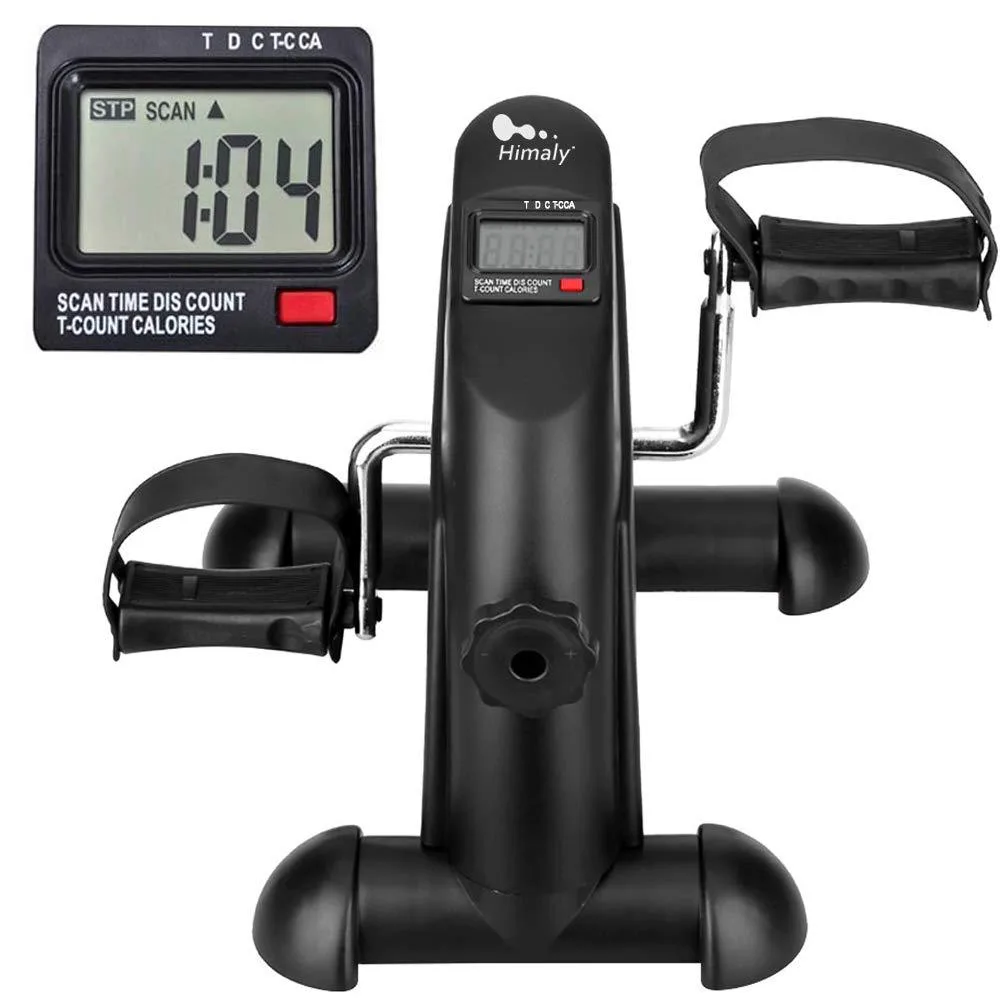  himaly X1368 Mini Exercise Bike Black 8 Resistance LCD — product photo