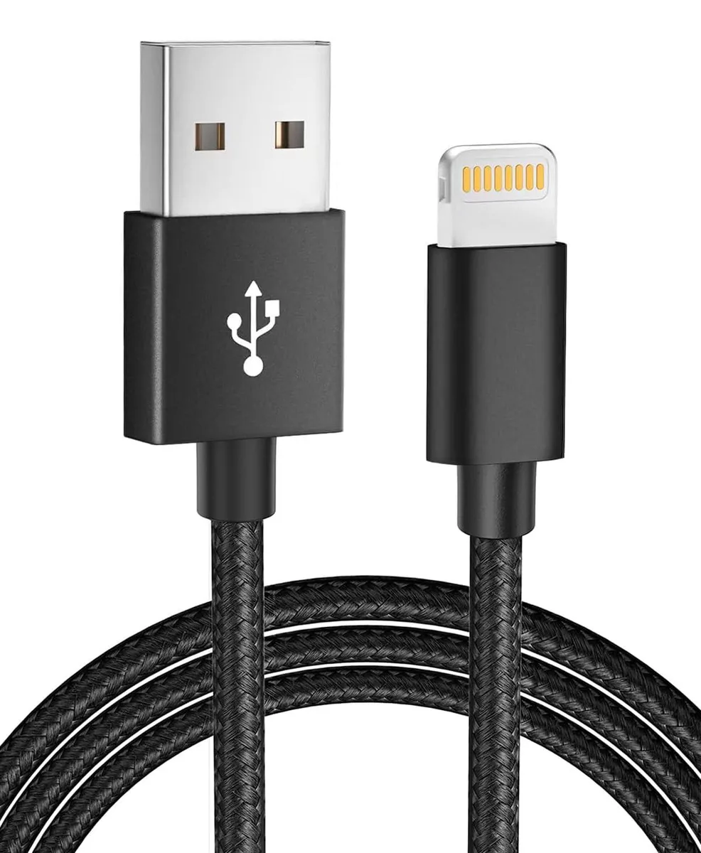  Wahbite HY230727 Lightning to USB Adapter Cable Black 2.4A — product photo