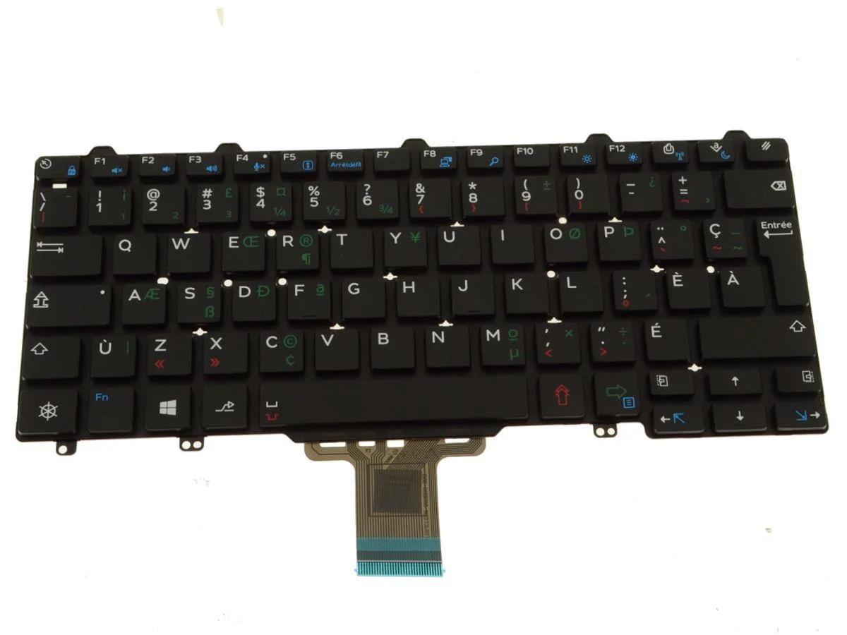 DELL DELL French Canadian PQ Keyboard WRCJ9 for Latitude 11 3150 3160 E5250 E7250 — product photo