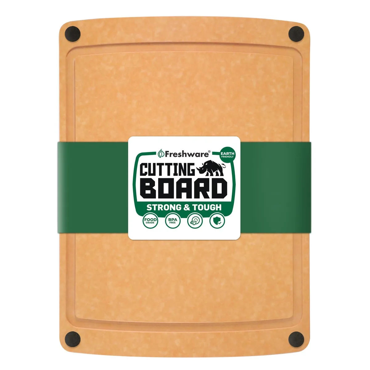  Freshware Wood Cutting Board 15 x 11.25 in Natural — product photo