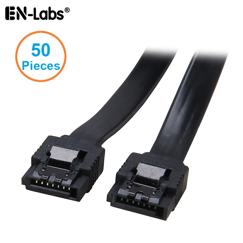 EN-Labs EN-Labs SATA18BLACK SATA 3 cable 18in black 50 pack — product photo