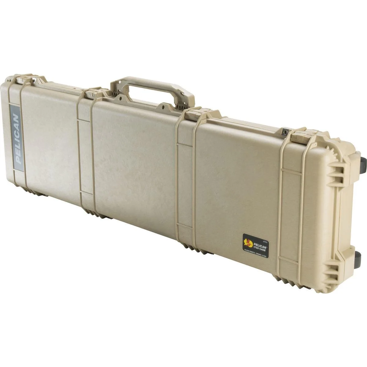 Pelican Products, Inc. Pelican Products, Inc. 1750 Travel Vault Wheeled Watertight Weapons Case with Foam Insert, Desert Tan — product photo