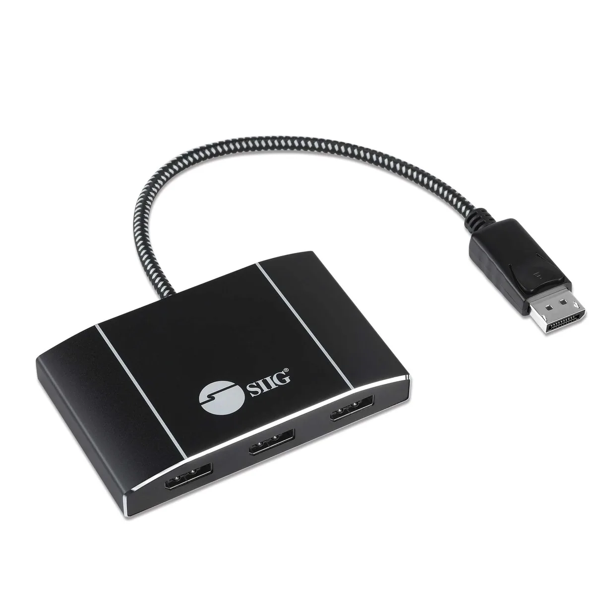SIIG, Inc SIIG, Inc Triple 4K DisplayPort 1.4 MST Hub Splitter 1 in 3 Out accessory — product photo
